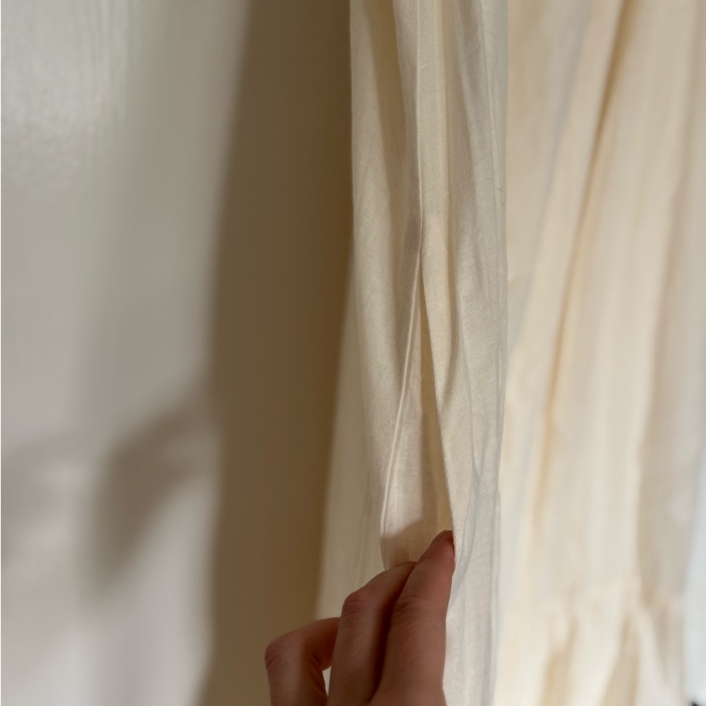 Carly Jean Los Angeles Cream Ruffled Maxi Dress - Picture 5 of 9